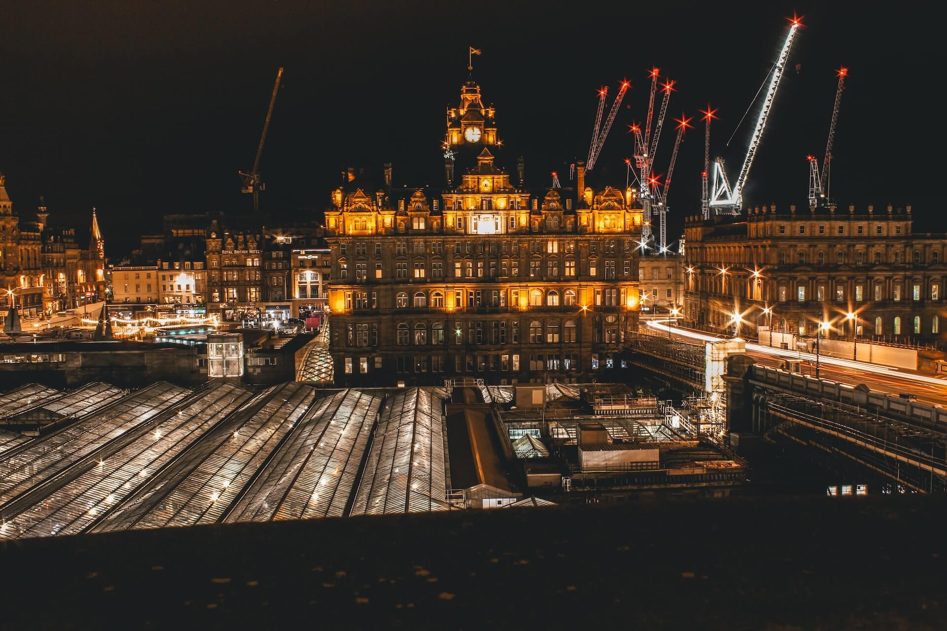 Edinburgh at night