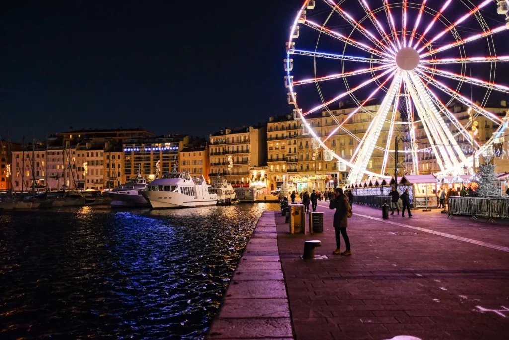 Marseille at night