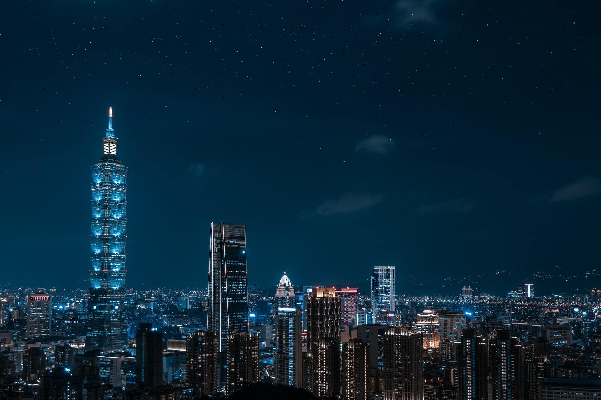 Taipei at night